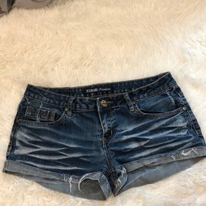 Denim shorts